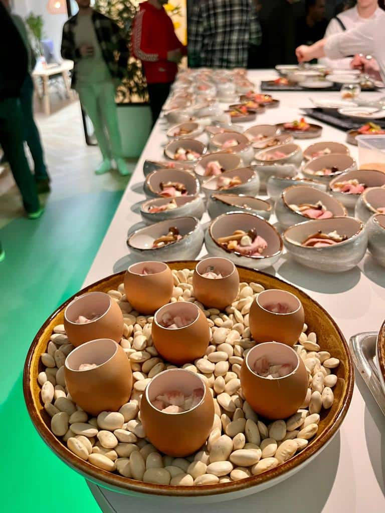 Een lekkere amuse om mee te starten gemaakt door chef Jos