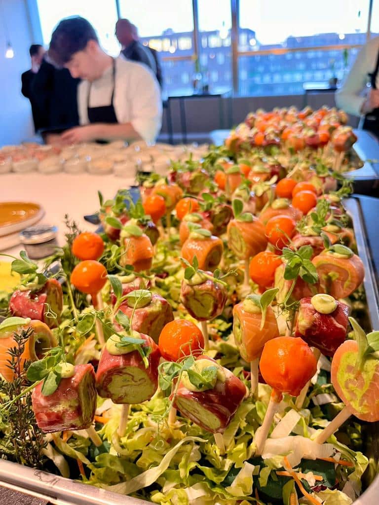 Walking dinner op kantoor van Risk verzekeringen