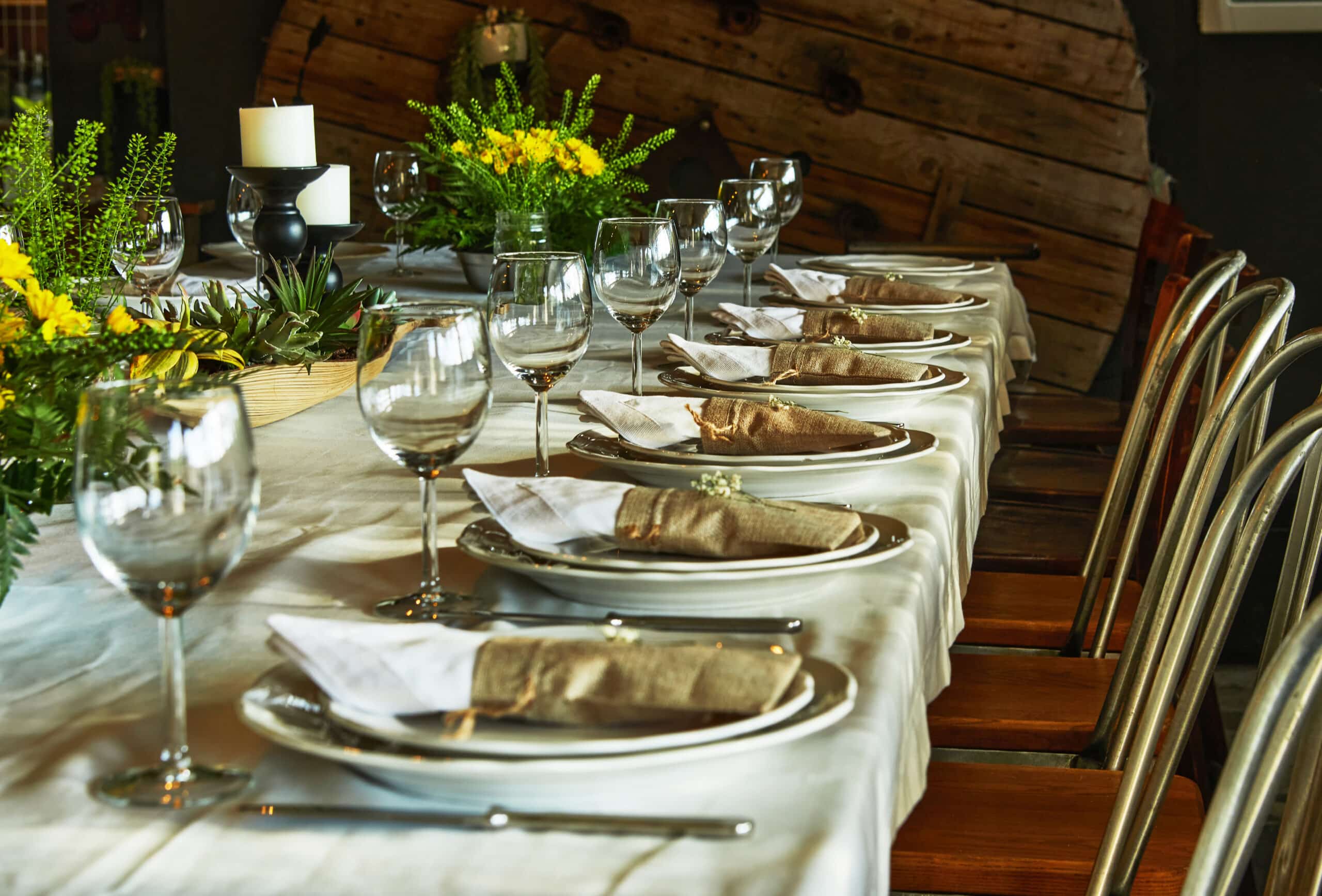 Mooi gedekte tafel 21 diner